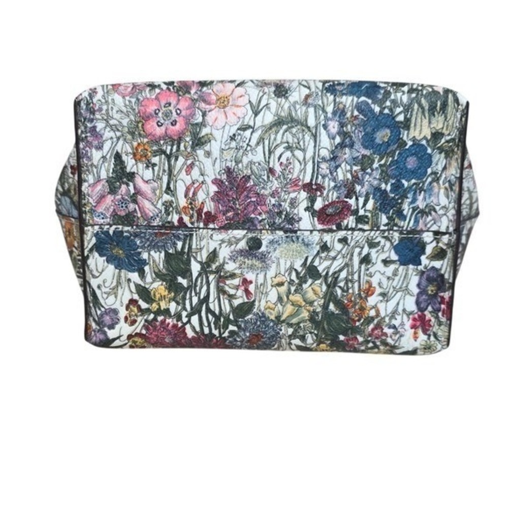 Tory Burch Kerrington Triangle Cosmetic Case Melody Floral Multi Color - Picture 4 of 7